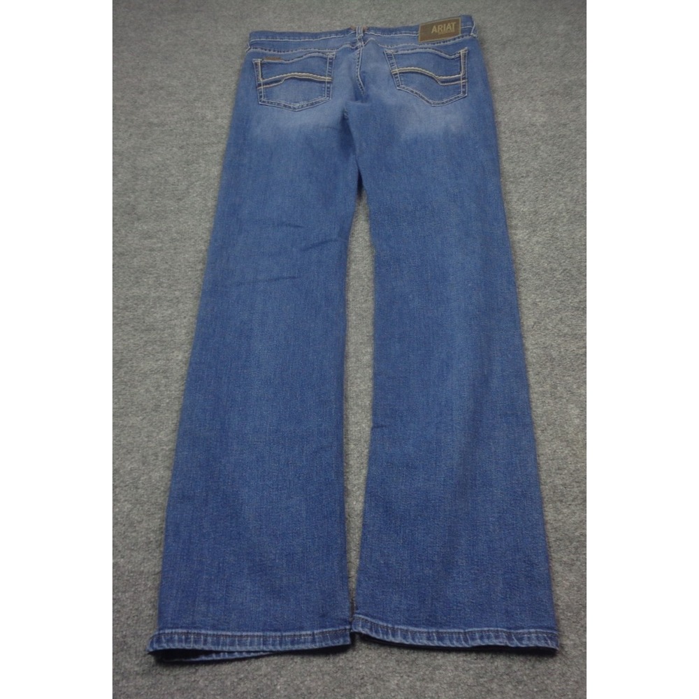 Ariat M7 Slim Fit Straight Leg Jeans Mens 35x35 Blue Denim Casual - Picture 2 of 13